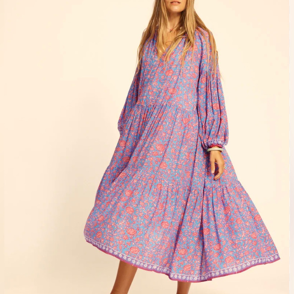 NATALIE MARTIN Briana Dress Floral Silk Maxi XS New without Tags